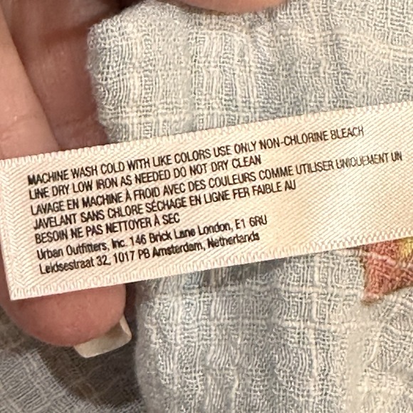 Out From Under Lilly Babydoll Y2K Top L Blue Fruit Novelty Coquette Milkmaid - Picture 10 of 12